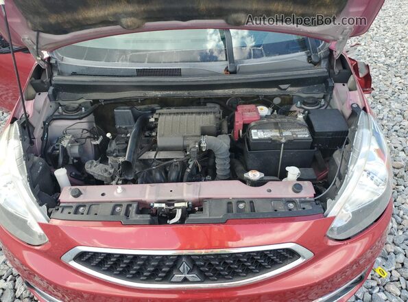 ML32A3HJ7JH012429 2018 MITSUBISHI MIRAGE Red Vista interior trasera