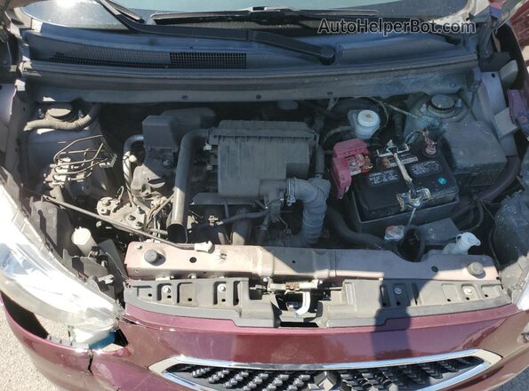 ML32A5HJ5LH000391 2020 MITSUBISHI MIRAGE Burgundy Widok wnętrza z tyłu