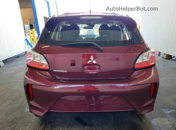 ML32AUHJ1RH036033 2024 MITSUBISHI MIRAGE Burgundy Հետևի տեսք