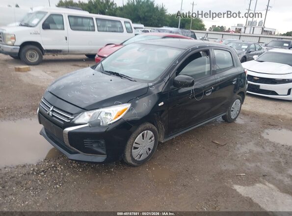 ML32AUHJ2RH016888 2024 MITSUBISHI MIRAGE Black წინა მარცხენა ხედი სამი მეოთხედიდან