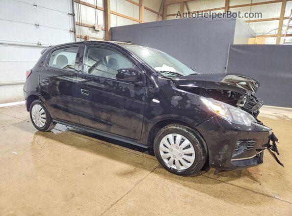 ML32AUHJ5RH024757 2024 MITSUBISHI MIRAGE Черный Передняя правая четверть