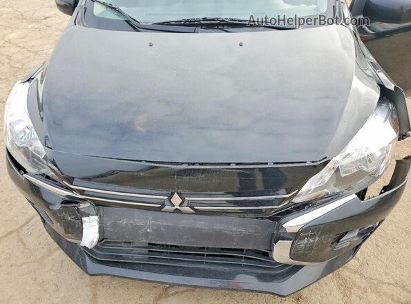 ML32AUHJ7NH008229 2022 MITSUBISHI MIRAGE Black Vista del compartimento del motor