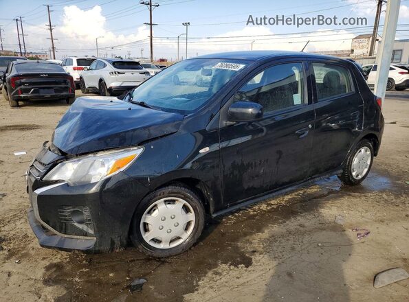 ML32AUHJ9MH006173 2021 MITSUBISHI MIRAGE Черный Передняя левая четверть