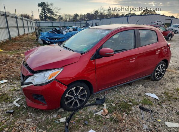 ML32AWHJ5RH000390 2024 MITSUBISHI MIRAGE Red Առջևի ձախ երեք քառորդ տեսարան