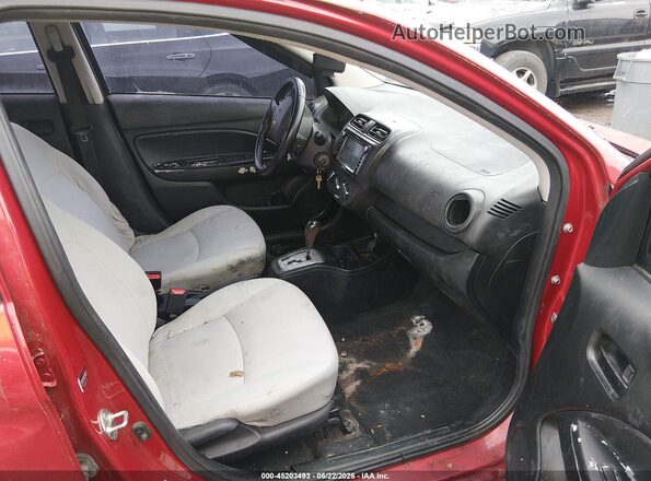 ML32F3FJ1HHF09610 2017 MITSUBISHI MIRAGE G4 Red Widok wnętrza z przodu