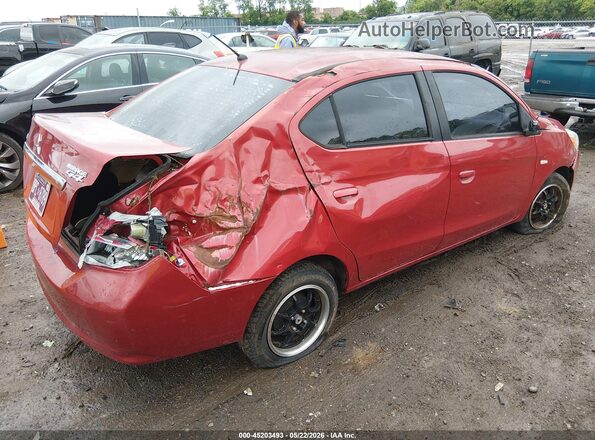 ML32F3FJ1HHF09610 2017 MITSUBISHI MIRAGE G4 Red Tył prawy