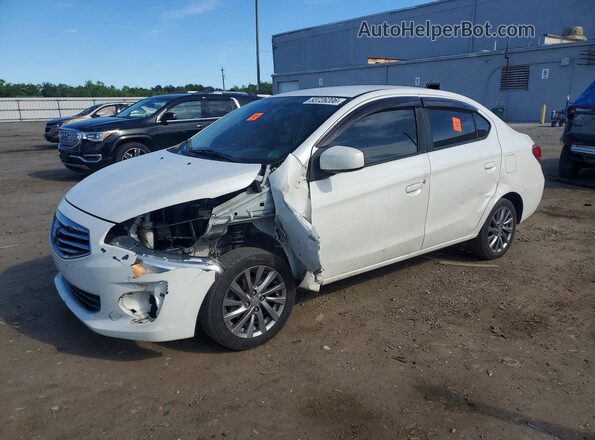 ML32F3FJ2JHF07340 2018 MITSUBISHI MIRAGE White Առջևի ձախ երեք քառորդ տեսարան