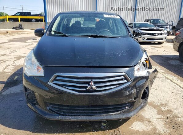ML32F3FJ3JHF01756 2018 MITSUBISHI MIRAGE Black Front view