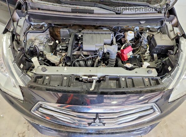 ML32F3FJ3KHF13696 2019 MITSUBISHI MIRAGE Черный Вид задней части салона