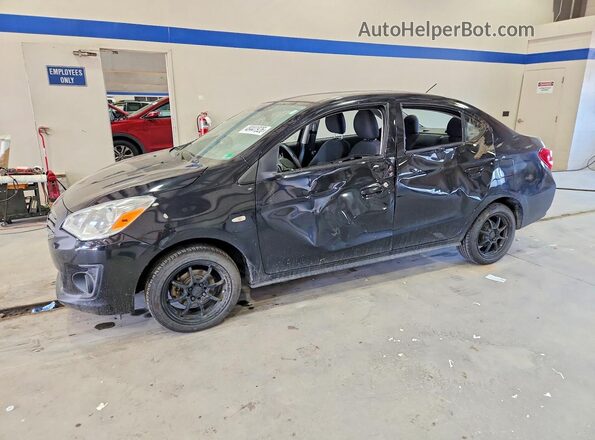 ML32F3FJ3KHF13696 2019 MITSUBISHI MIRAGE Черный Передняя левая четверть