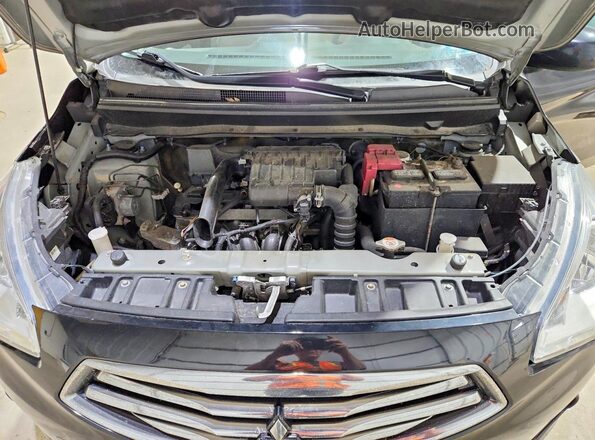 ML32F3FJ3KHF14654 2019 MITSUBISHI MIRAGE Черный Вид задней части салона