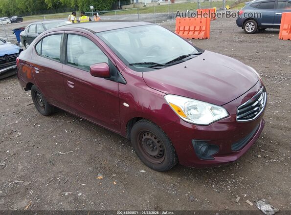 ML32F3FJ4KHF06210 2019 MITSUBISHI MIRAGE G4 Темно-бордовый Передняя правая четверть