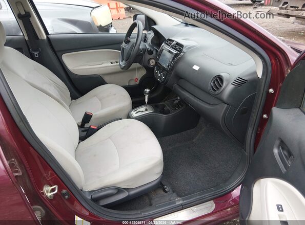 ML32F3FJ4KHF06210 2019 MITSUBISHI MIRAGE G4 Темно-бордовый Вид салона спереди