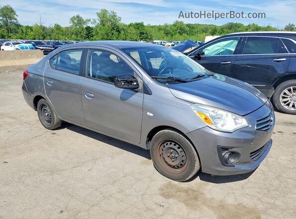ML32F3FJ5HHF05396 2017 MITSUBISHI MIRAGE Gray Առջևի աջ