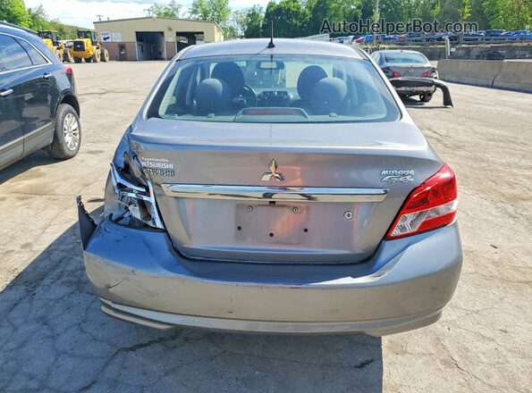 ML32F3FJ5HHF05396 2017 MITSUBISHI MIRAGE Gray Հետևի տեսք