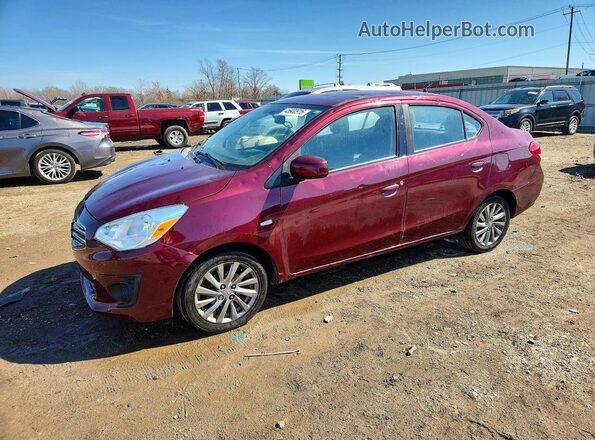 ML32F3FJ7KHF06413 2019 MITSUBISHI MIRAGE Бордовый Передняя левая четверть