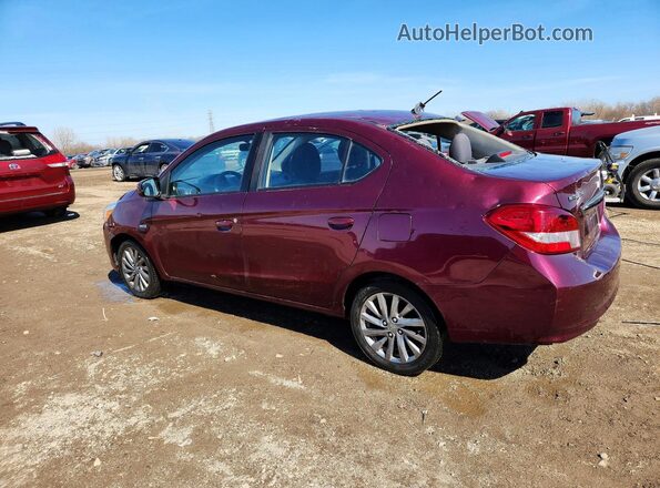 ML32F3FJ7KHF06413 2019 MITSUBISHI MIRAGE Бордовый Задняя левая четверть