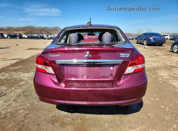 ML32F3FJ7KHF06413 2019 MITSUBISHI MIRAGE Бордовый Вид сзади