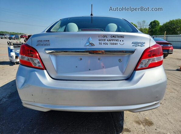 ML32F3FJ9HHF13775 2017 MITSUBISHI MIRAGE Silver Вид ззаду