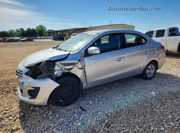 ML32F3FJXJHF04461 2018 MITSUBISHI MIRAGE Silver Առջևի ձախ երեք քառորդ տեսարան