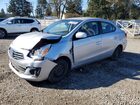 2019 Mitsubishi Mirage G4 Es Silver vin: ML32F3FJXKHF15316