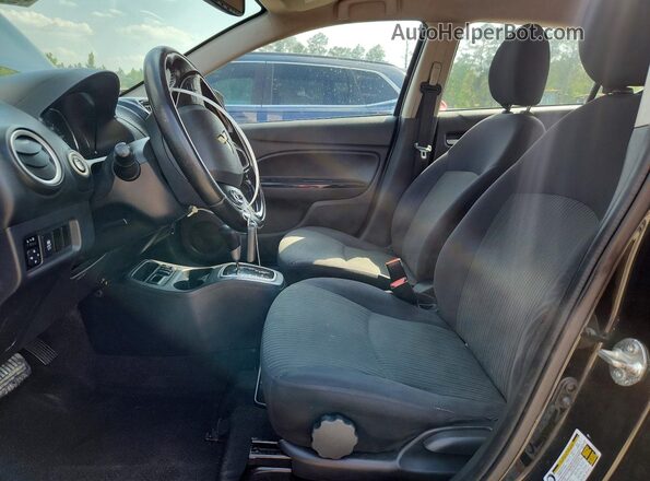 ML32F4FJ3JHF07286 2018 MITSUBISHI MIRAGE Black Widok wnętrza z przodu