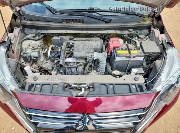 ML32FUFJ5NHF06243 2022 MITSUBISHI MIRAGE Темно-бордовый Вид задней части салона