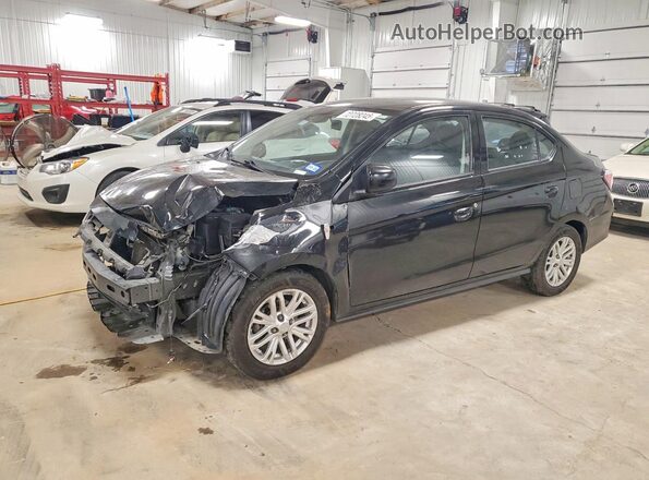 ML32FUFJ8PHF00875 2023 MITSUBISHI MIRAGE Черный Передняя левая четверть
