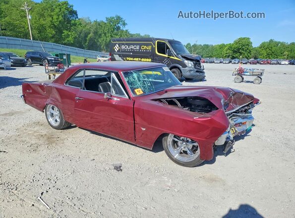 NCS92883 1967 CHEVROLET NOVA Burgundy Przód prawy
