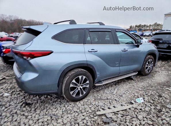 NJ2426E 2021 TOYOTA HIGHLANDER Blue Tył prawy