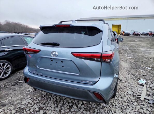 NJ2426E 2021 TOYOTA HIGHLANDER Blue Widok z tyłu