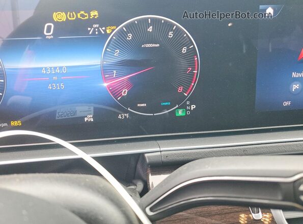 NJ2427E 2025 MERCEDES-BENZ GLS White Вид щитка приладів