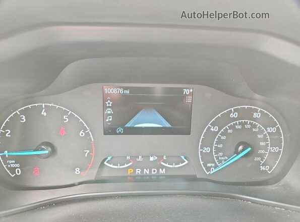 NM0GS9E21P1546850 2023 FORD TRANSIT Белый Вид щитка приборов