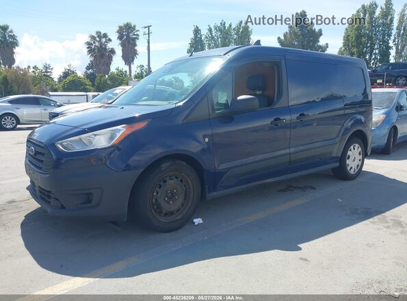 NM0LS7E2XK1411796 2019 FORD TRANSIT CONNECT Синий Передняя левая четверть