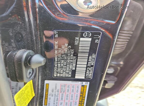NMTKHMBX0JR022595 2018 TOYOTA C-HR Black VIN კოდის სტიკერის ხედი