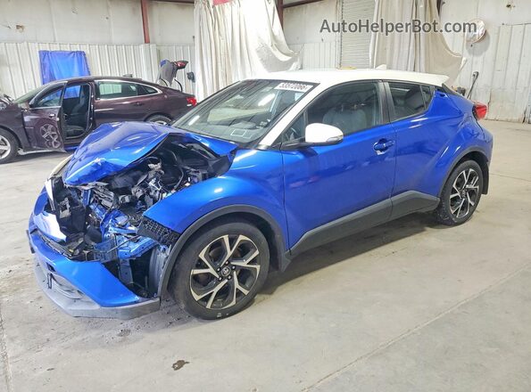 NMTKHMBX2JR022307 2018 TOYOTA C-HR Синий Передняя левая четверть