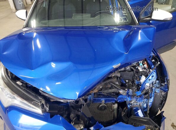 NMTKHMBX2JR022307 2018 TOYOTA C-HR Синий Вид задней части салона