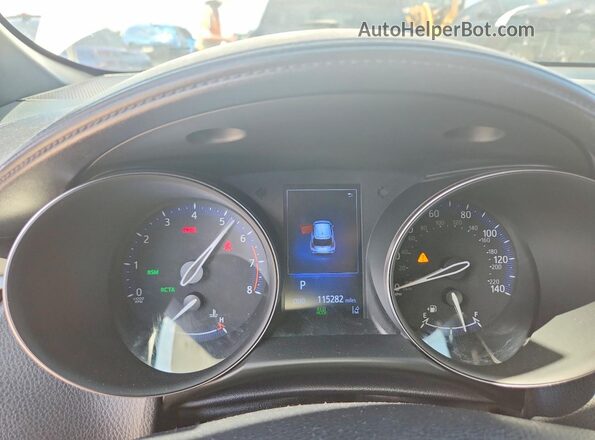 NMTKHMBX2JR027443 2018 TOYOTA C-HR White Widok zestawu wskaźników