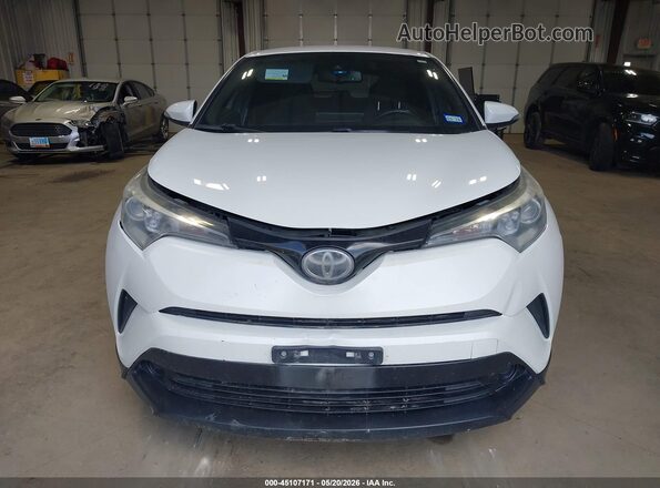 NMTKHMBX2JR035882 2018 TOYOTA C-HR White Widok zestawu wskaźników