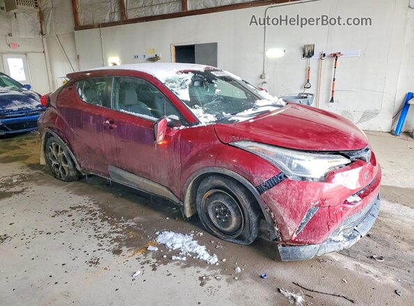 NMTKHMBX4JR048858 2018 TOYOTA C-HR Maroon Передня права чверть