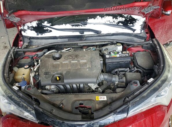 NMTKHMBX4JR048858 2018 TOYOTA C-HR Maroon Вид задньої частини салону