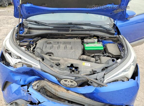 NMTKHMBX5JR047346 2018 TOYOTA C-HR Blue Widok komory silnika