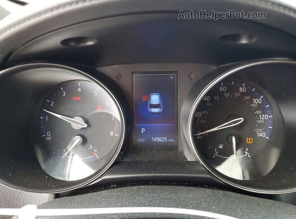 NMTKHMBX6JR045461 2018 TOYOTA C-HR Красный Вид щитка приборов