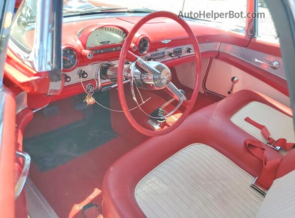 P5FH184860 1955 FORD THUNDERBIRD Two Tone Առջևի վահանակի տեսք