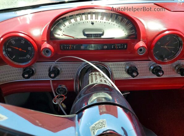 P5FH184860 1955 FORD THUNDERBIRD Two Tone Սարքավորումների վահանակի տեսք