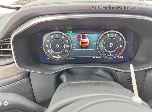 SADCJ2EX0MA669403 2021 JAGUAR F-PACE Белый Вид щитка приборов