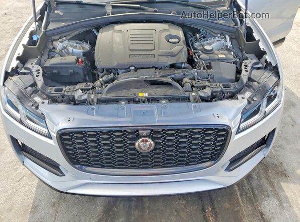 SADCJ2EX9MA684109 2021 JAGUAR F-PACE Silver Widok komory silnika