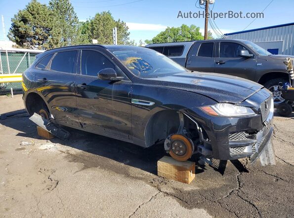 SADCJ2FX1JA268775 2018 JAGUAR F-PACE Black წინა მარჯვენა