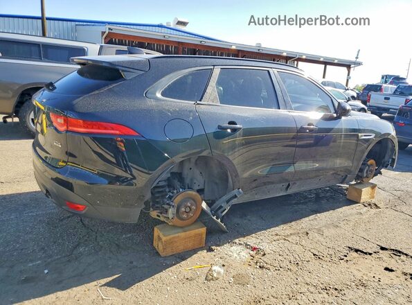 SADCJ2FX1JA268775 2018 JAGUAR F-PACE Black უკანა მარჯვენა