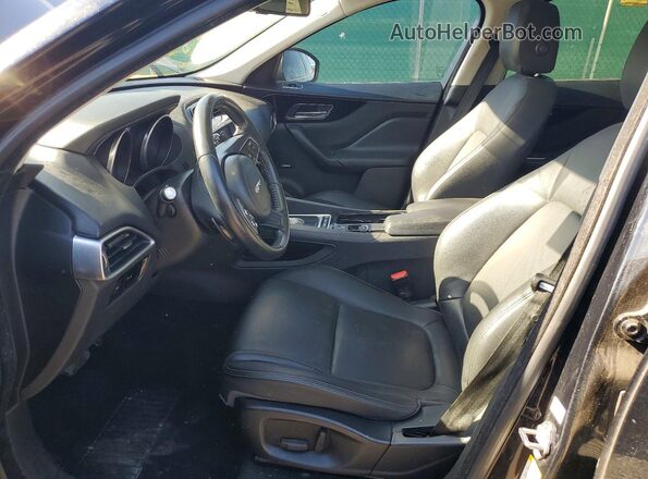 SADCJ2FX1JA268775 2018 JAGUAR F-PACE Black წინა სალონის ხედი